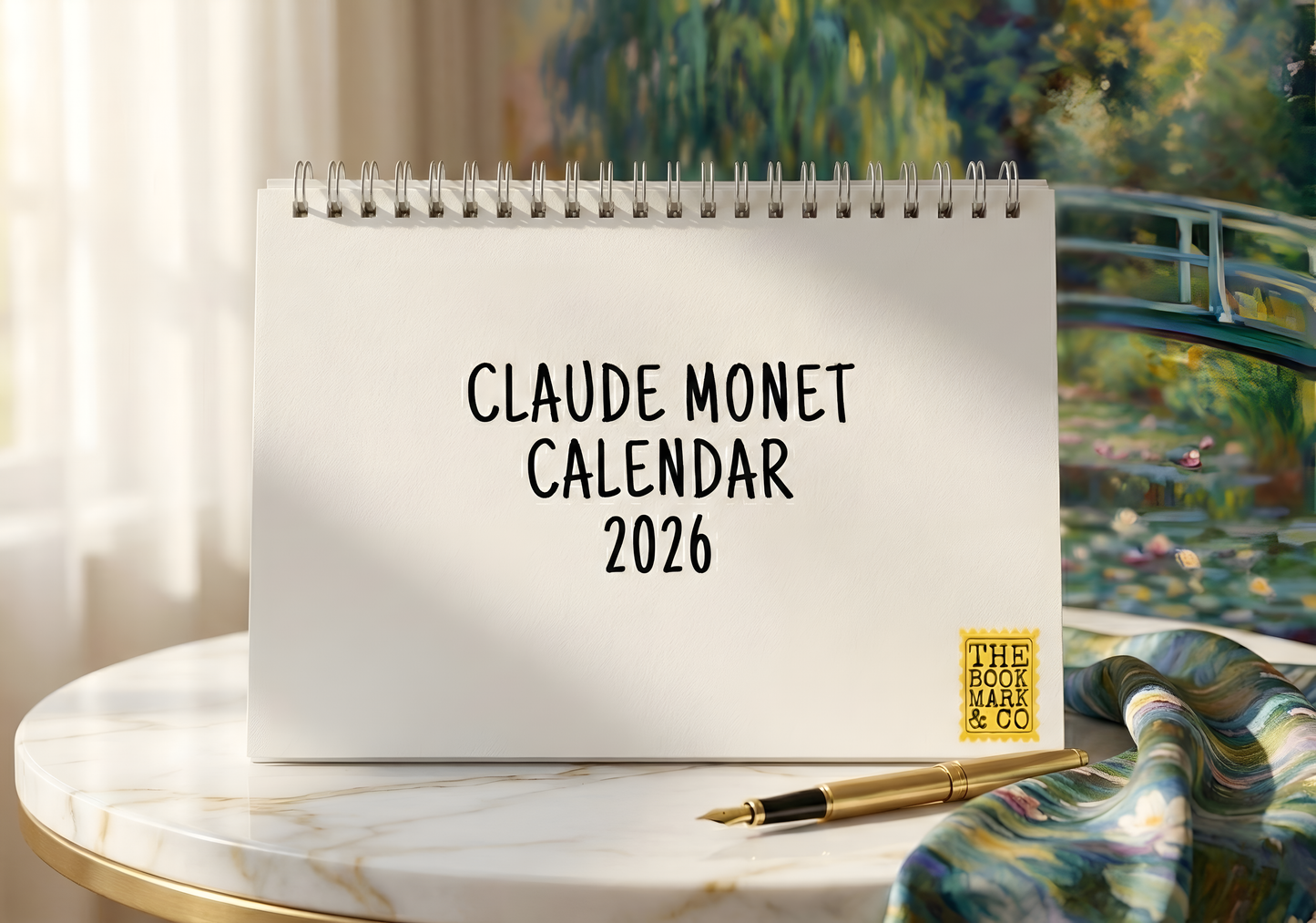 Claude Monet Art Desk Calendar