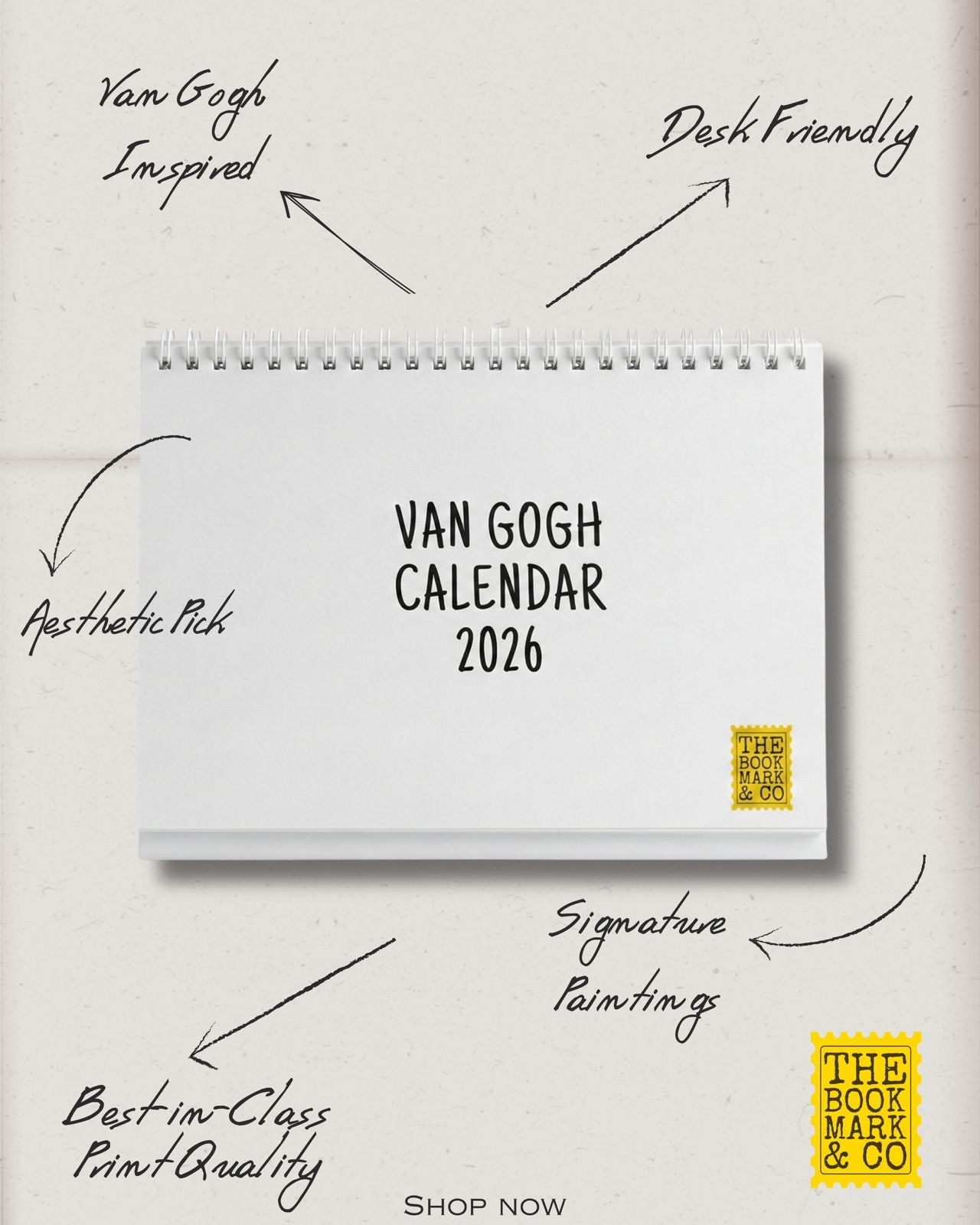 Art Desk Calendar Combo – Van Gogh & Monet