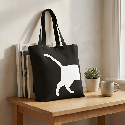 Cat Illustration Tote Bag Tote Bag